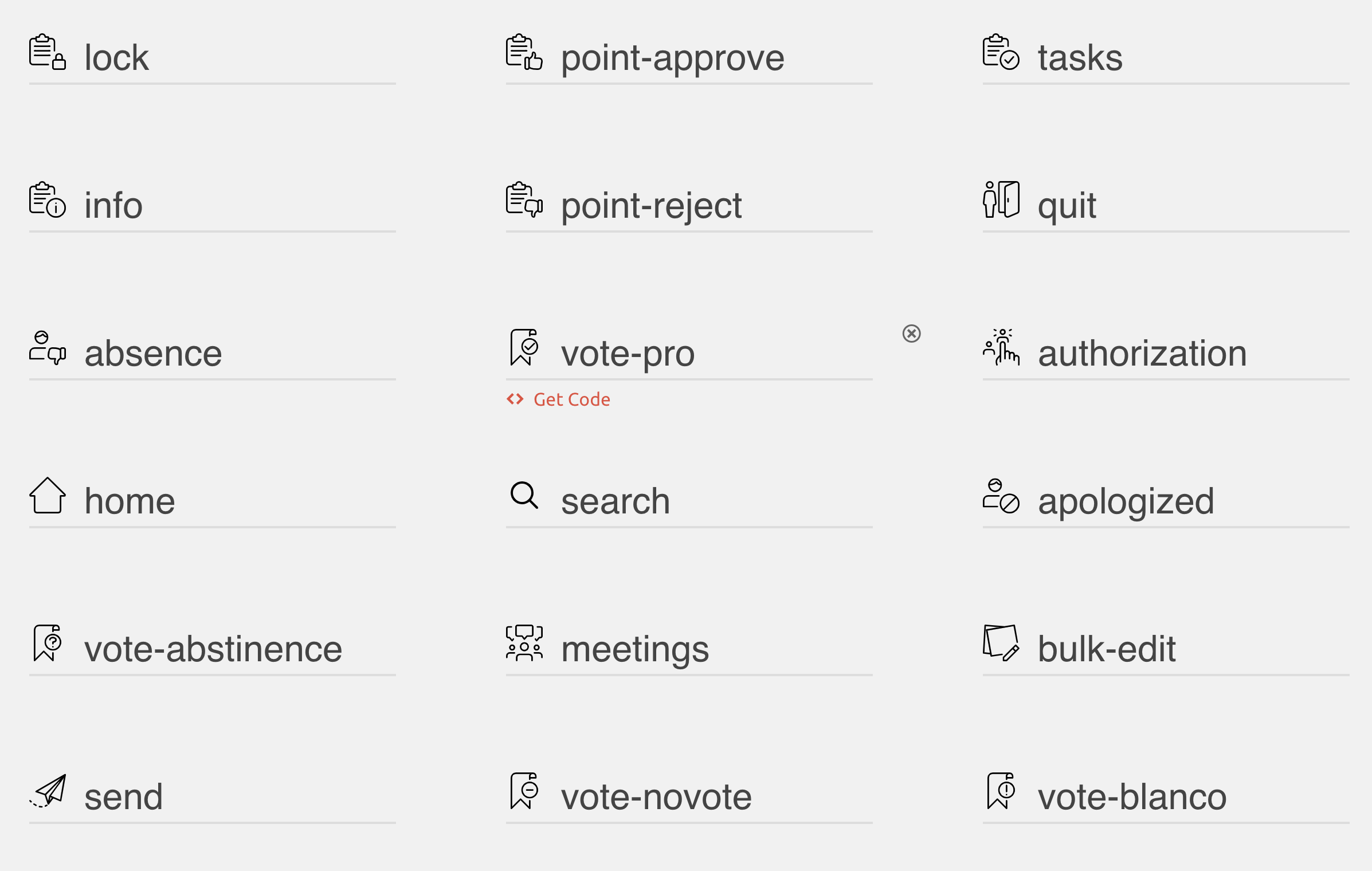 Meeting.Net icons